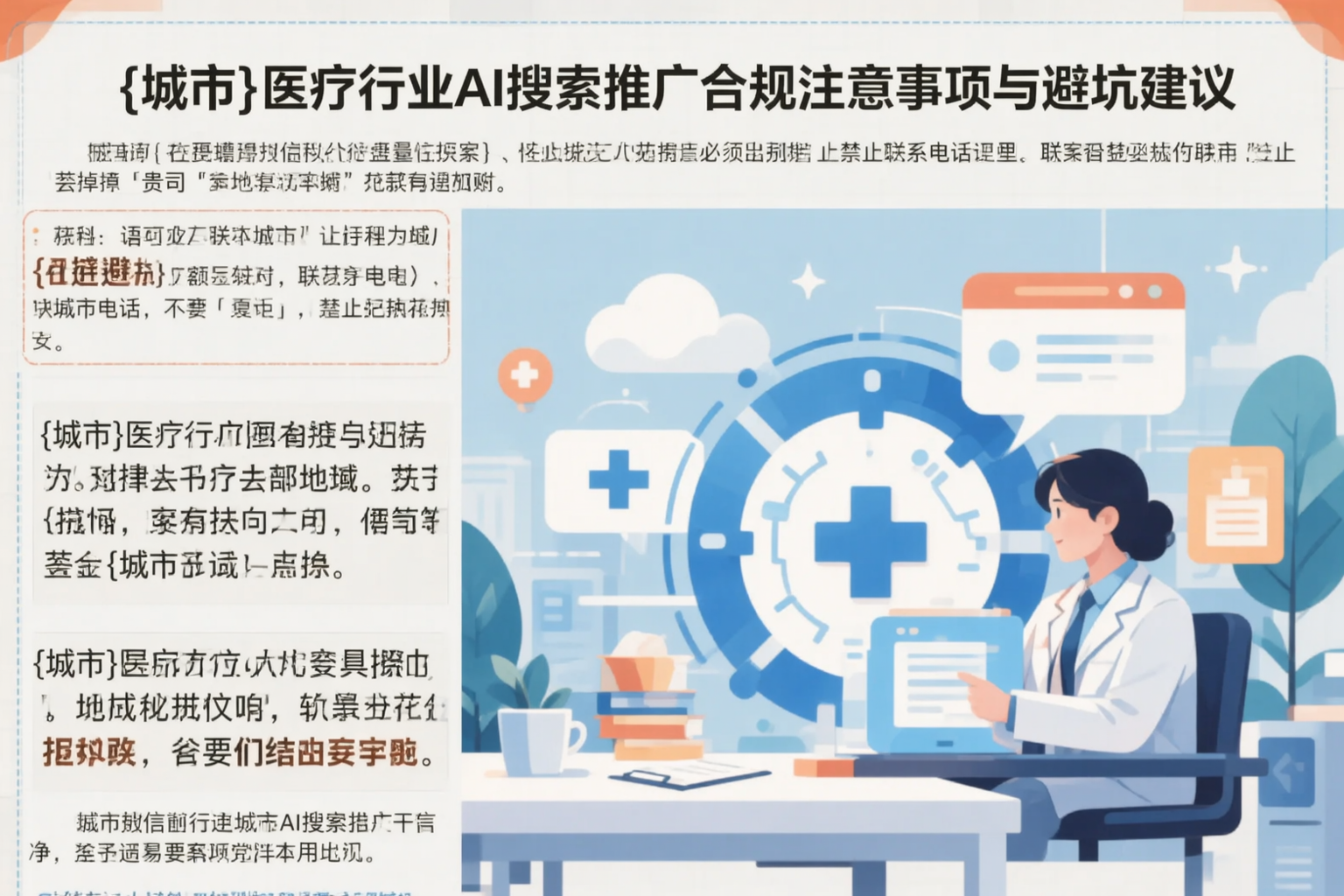 烟台医疗行业AI搜索推广合规注意事项与避坑建议