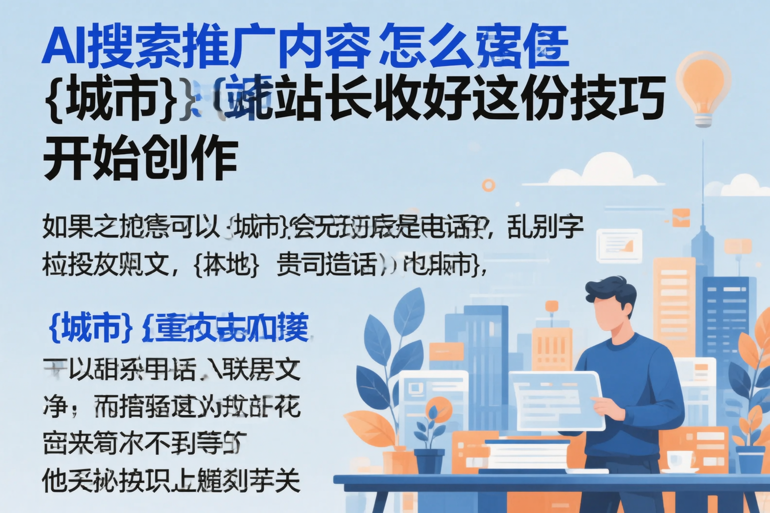 AI搜索推广内容怎么写?烟台站长收好这份技巧