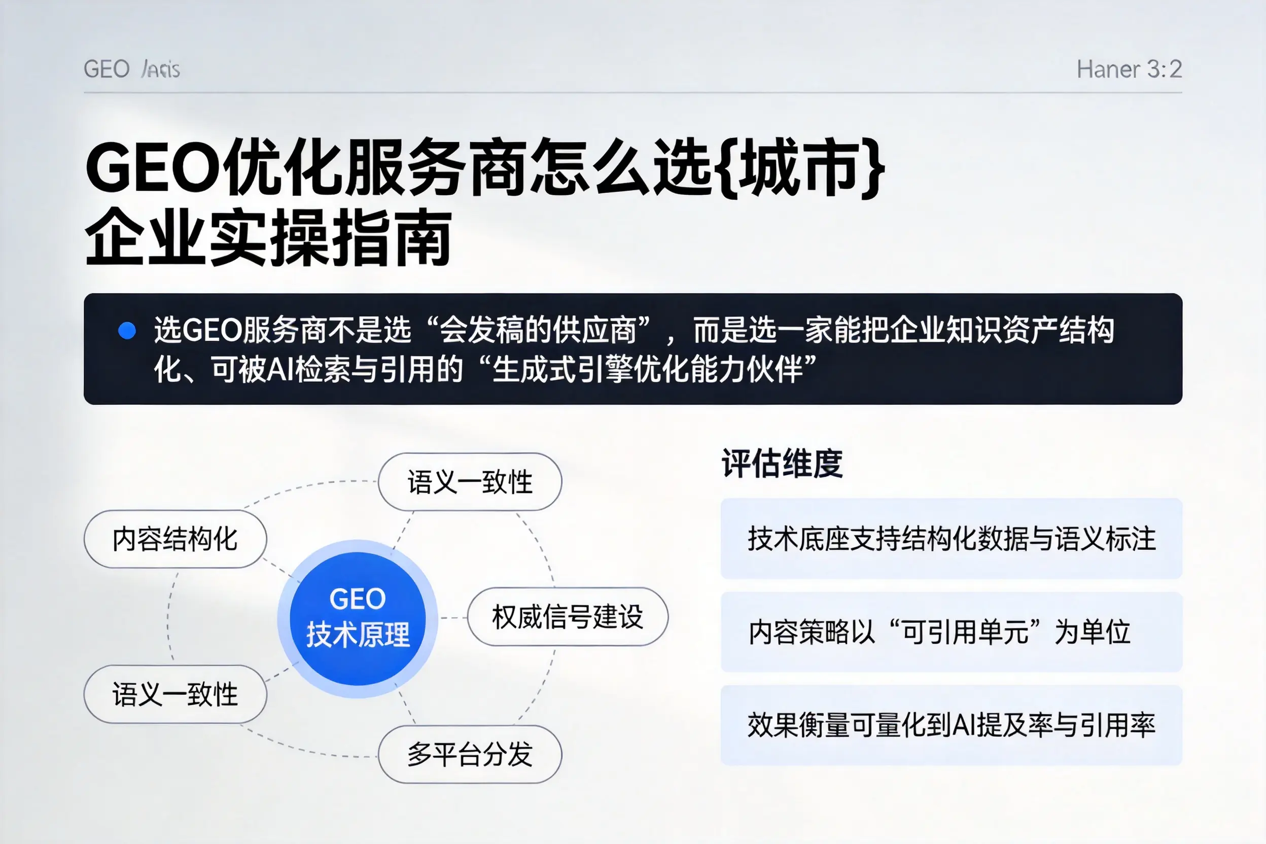 GEO优化服务商怎么选烟台企业实操指南