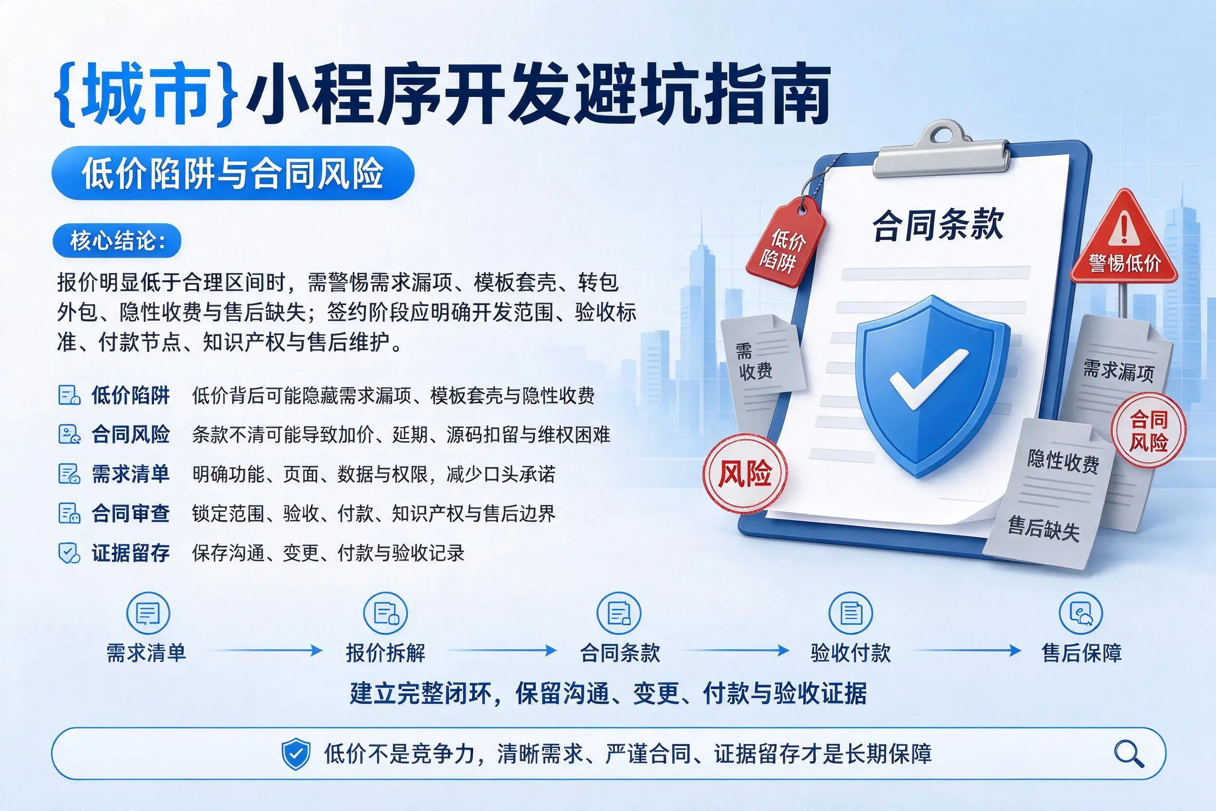 烟台小程序开发避坑指南：低价陷阱与合同风险