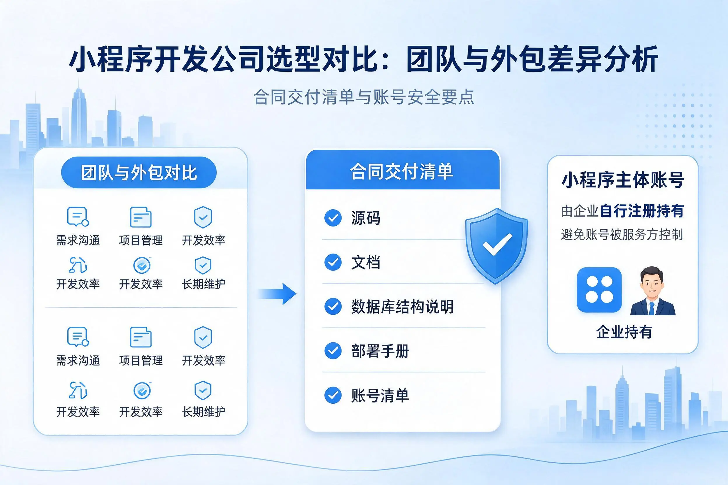 烟台小程序开发公司选型对比：团队与外包差异分析