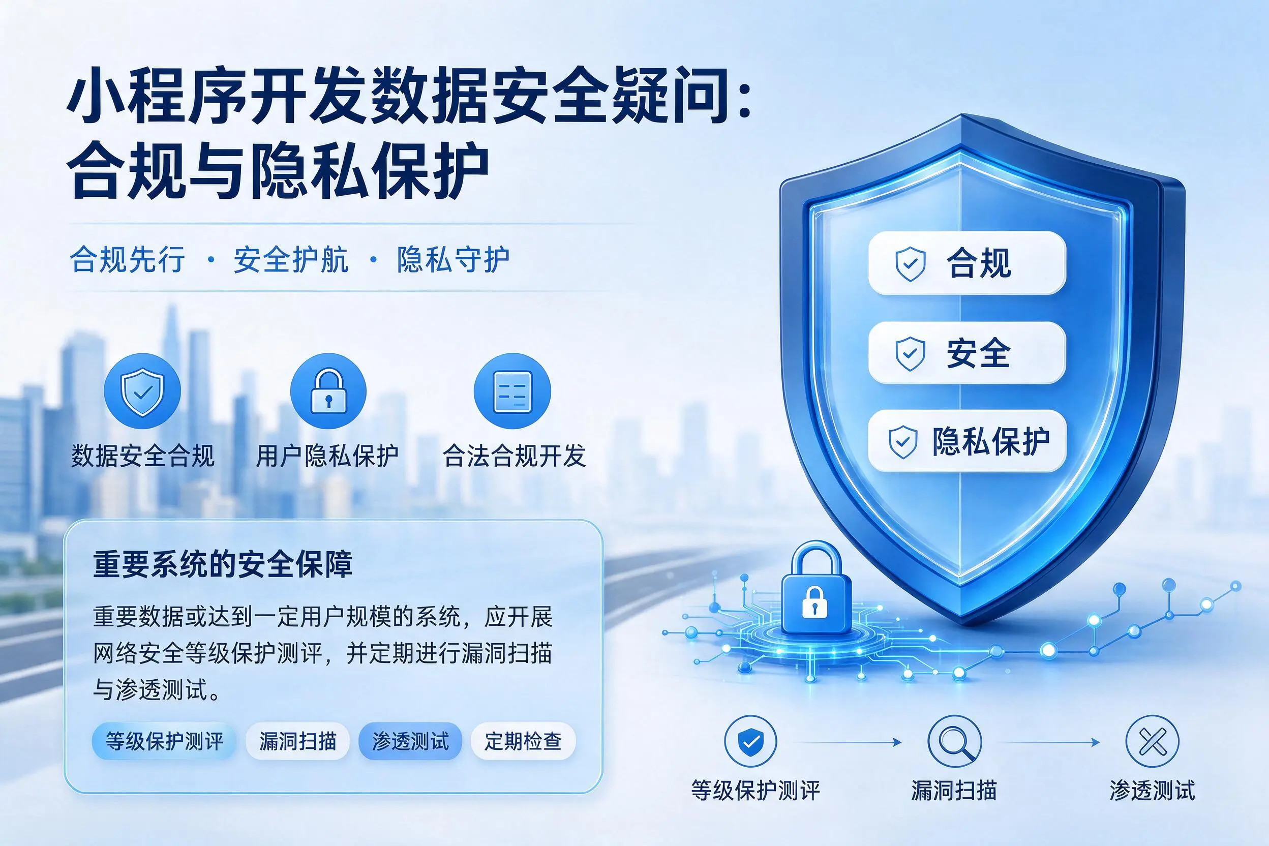 烟台小程序开发数据安全疑问：合规与隐私保护