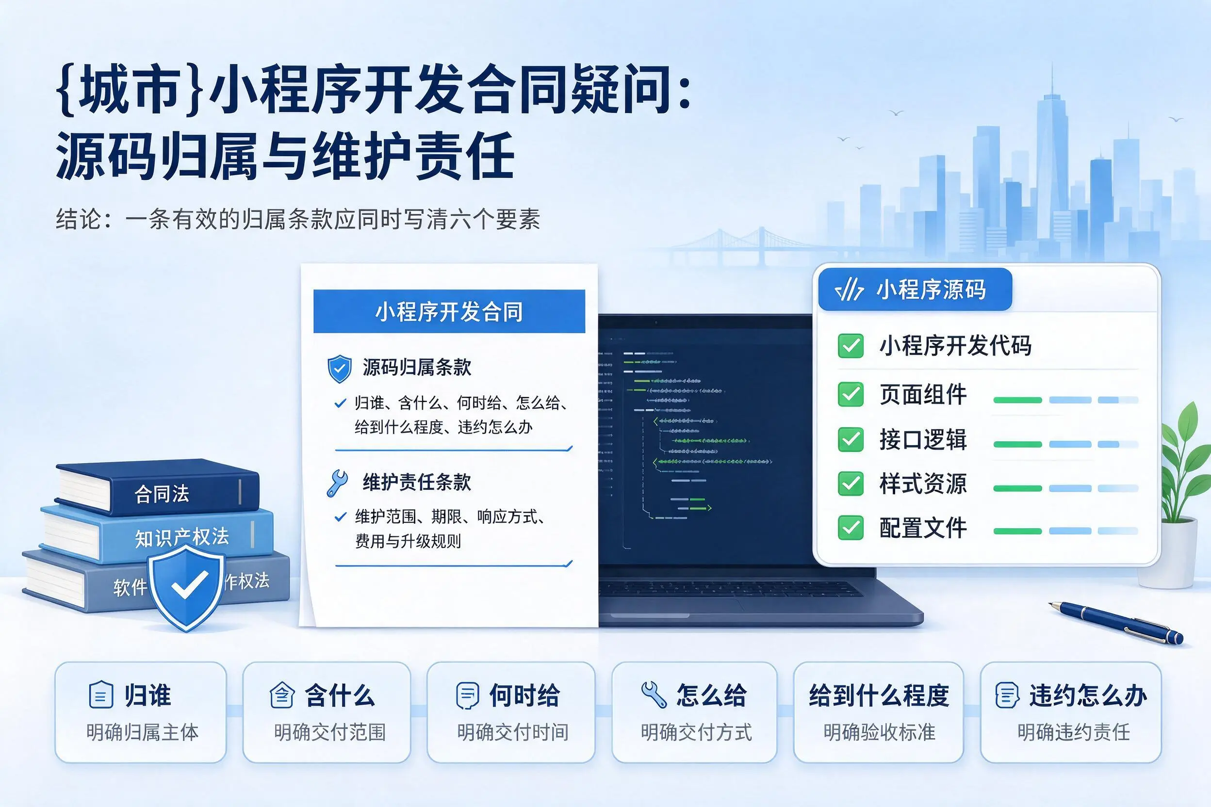 烟台小程序开发合同疑问：源码归属与维护责任