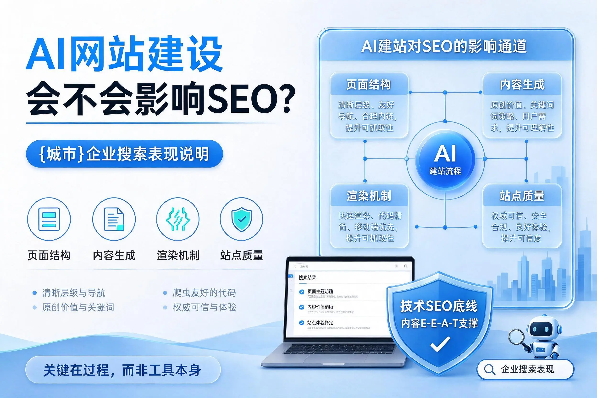 AI网站建设会不会影响SEO?烟台企业搜索表现说明