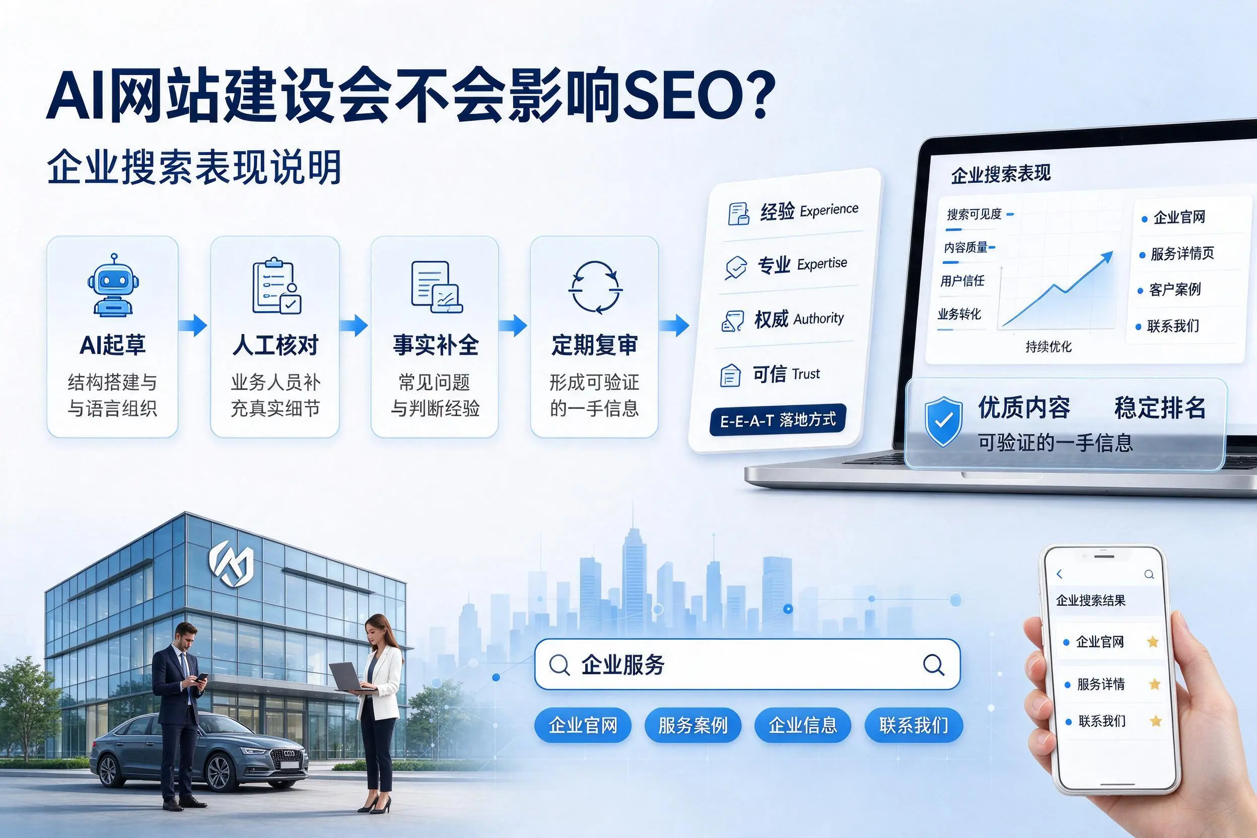 AI网站建设会不会影响SEO?烟台企业搜索表现说明