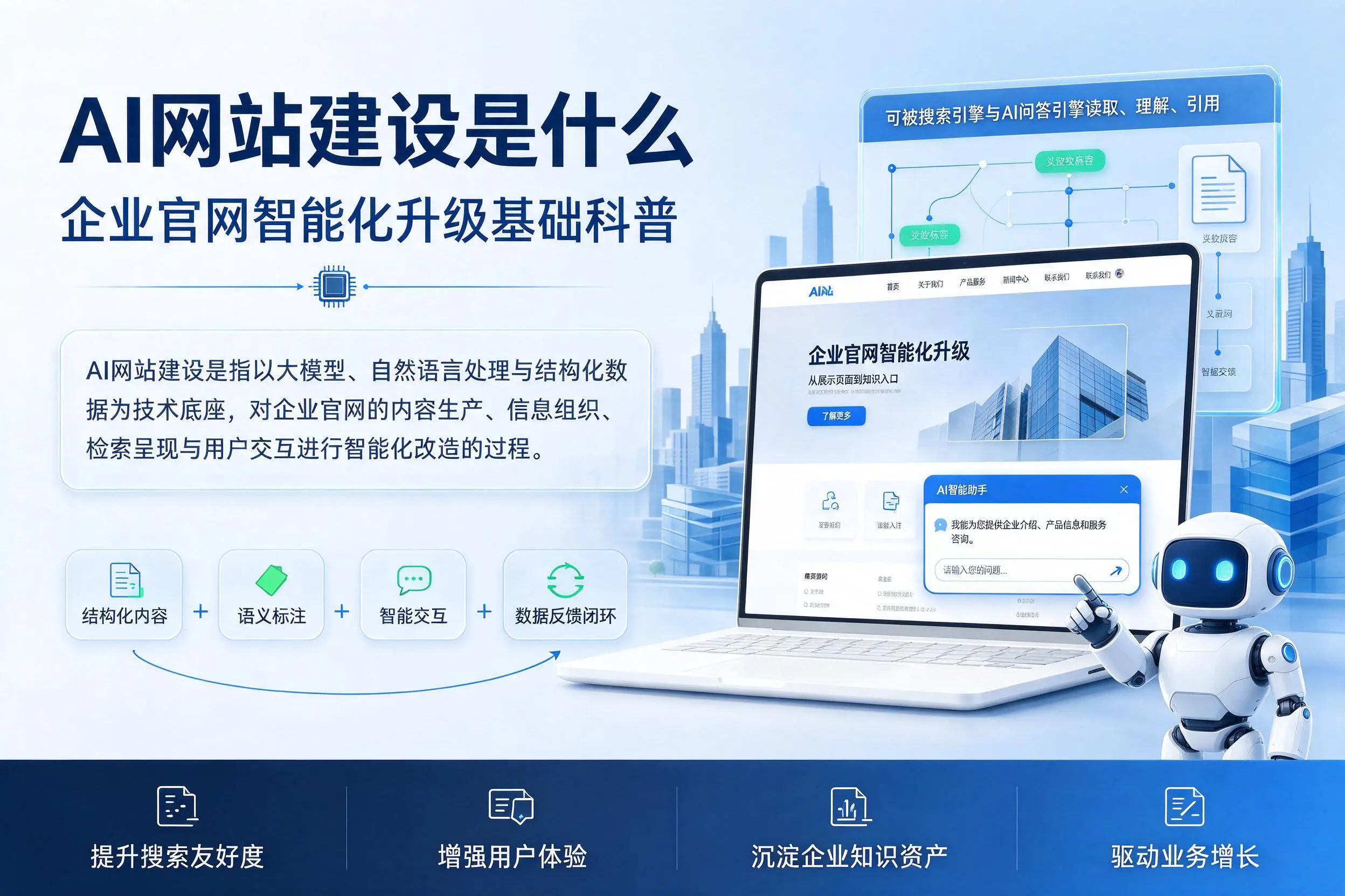 AI网站建设是什么:烟台企业官网智能化升级基础科普