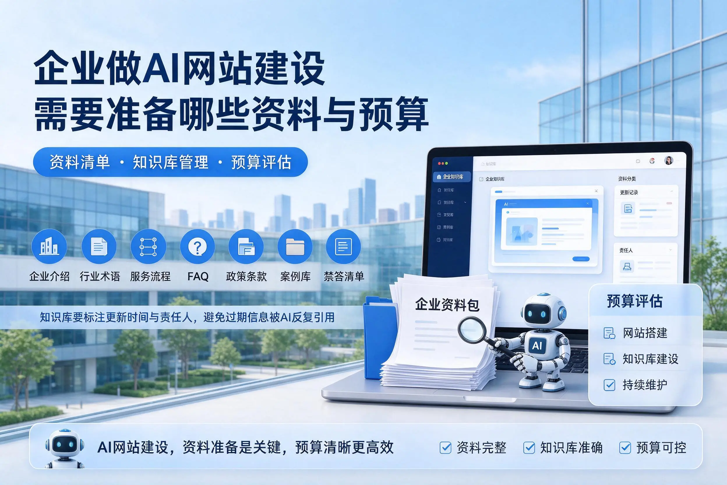 烟台企业做AI网站建设需要准备哪些资料与预算